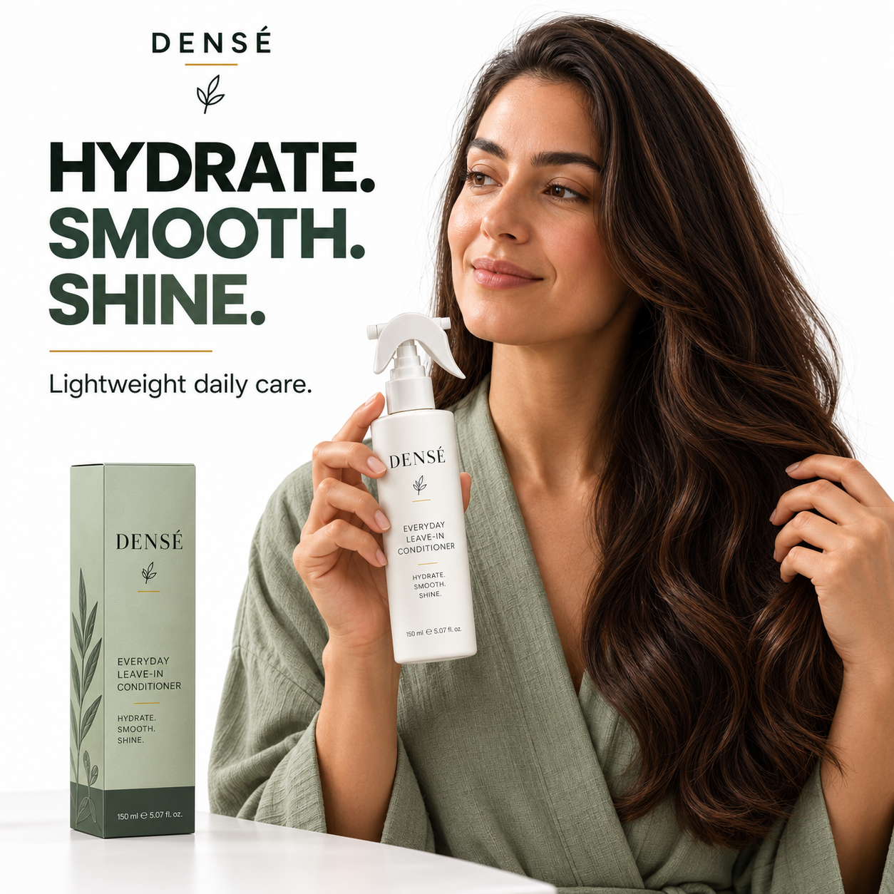 Hydrate. Smooth. Shine. Leave-in conditioner