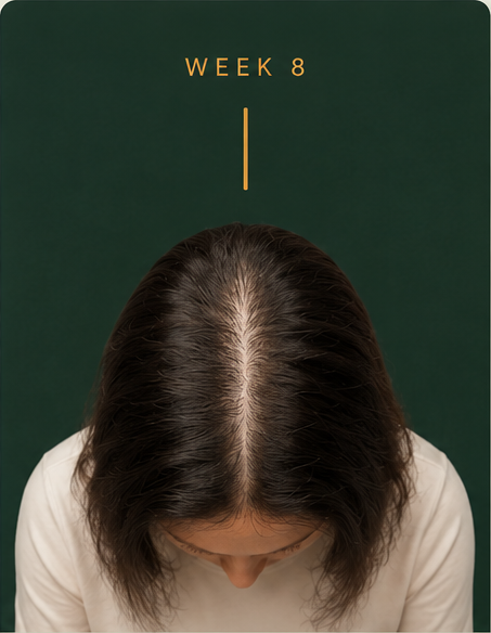 Week 8 scalp comparison with Densé